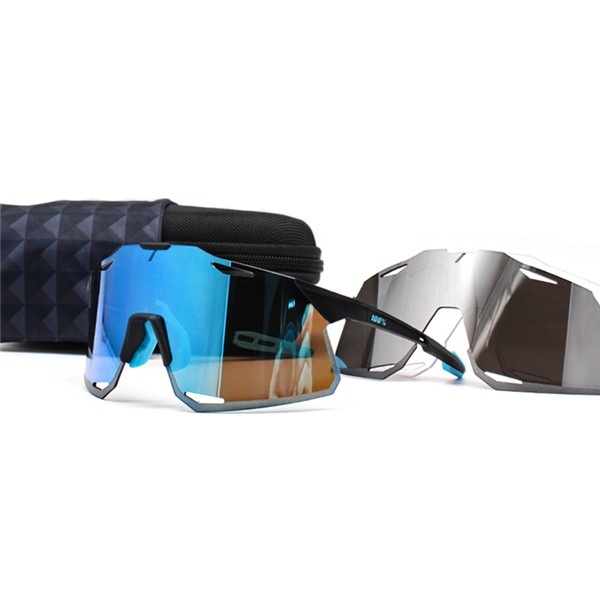 100% Hypercraft sunglasses Light blue lens + Black Lens + Clear Lens Included