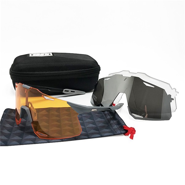 100% Hypercraft sunglasses Orange Lens + black Lens + clear Lens Included