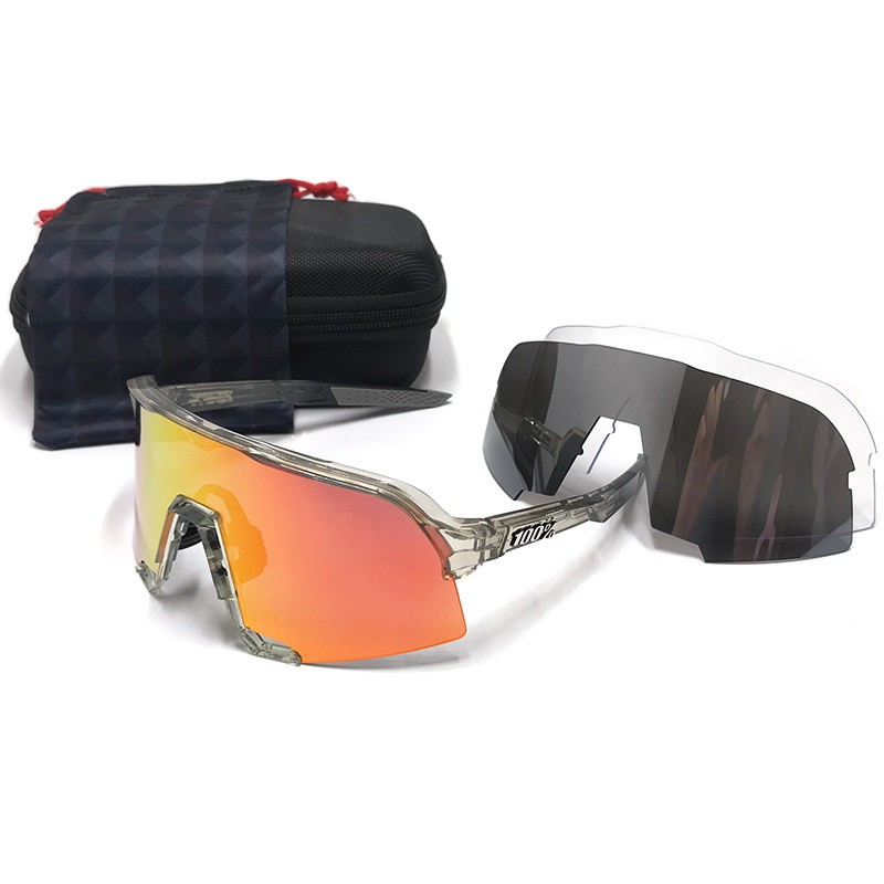 100% S3 sunglasses Orange lens + Grey lens + Clear lens Included