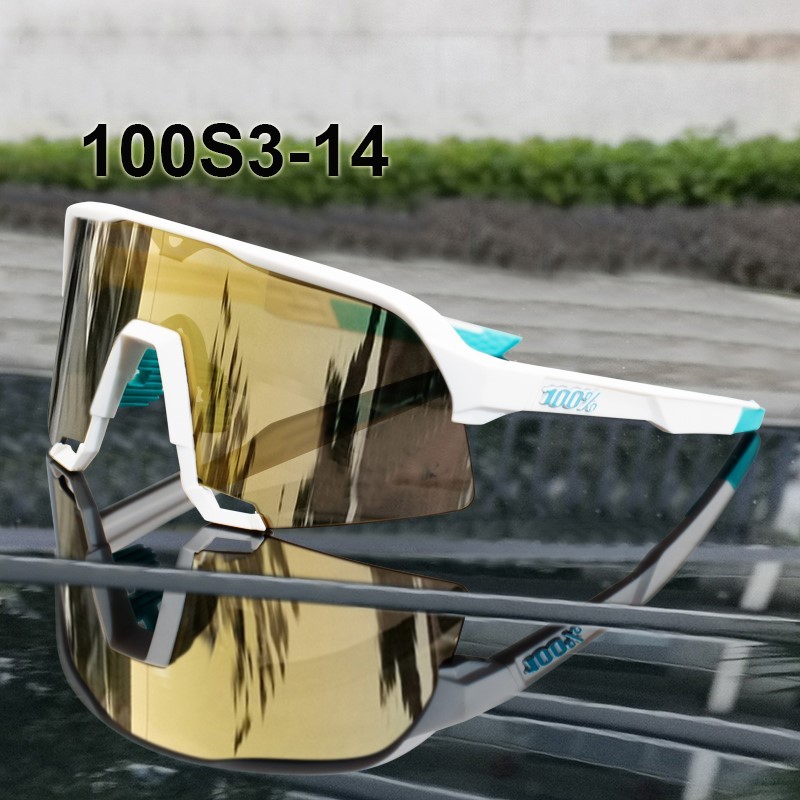 100% S3 sunglasses White frame Grey lens Included