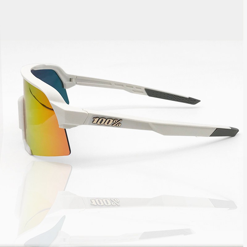 100% S3 sunglasses White frame Orange lens Included