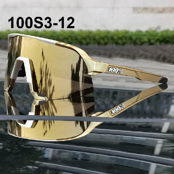 100% S3 sunglasses Brown frame Grey lens Included