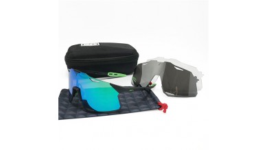 100% Hypercraft sunglasses Moderate cyan Lens + Black Lens + clear Lens Included