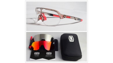 100% S2 sunglasses Pink frame Clear lens + Red lens + Silver lens Included