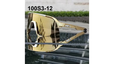 100% S3 sunglasses Brown frame Grey lens Included