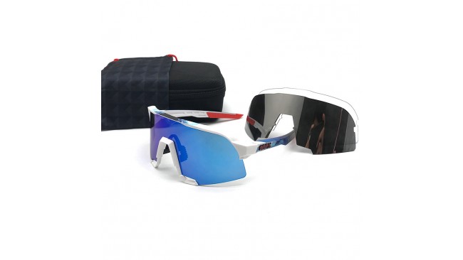 100% S3 sunglasses Blue lens + Grey lens + Clear lens Included