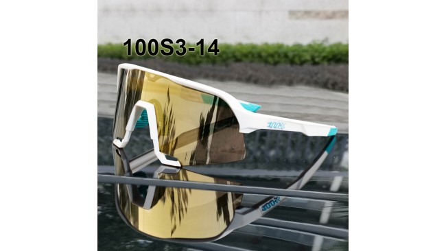 100% S3 sunglasses White frame Grey lens Included