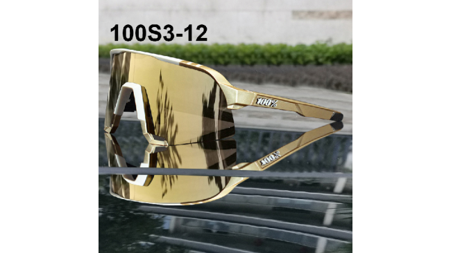 100% S3 sunglasses Brown frame Grey lens Included